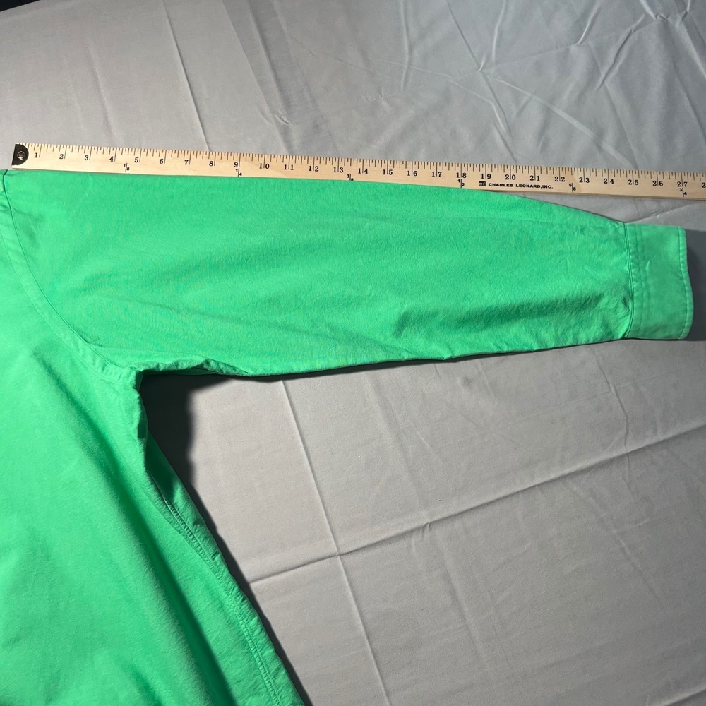 Ralph Lauren Button Down Shirt Mens XXL Green Cotton Preppy Classic Fit - Picture 16 of 16